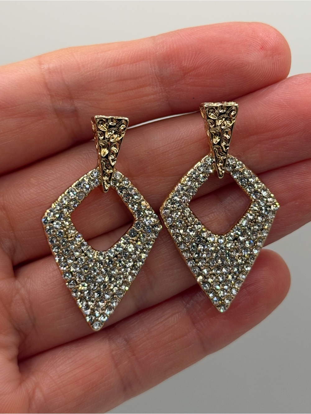 Gorgeous SUGARFIX by BaubleBar statement earrings featuring a bold geometric dro